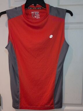 CLEARANCE! SB Tech Orange & Gray Sleeveless Athletic Tank
